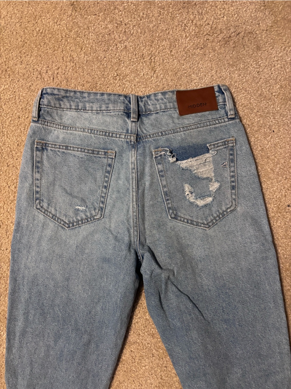 Hidden Brand Light Blue Straight Leg Women's Jeans